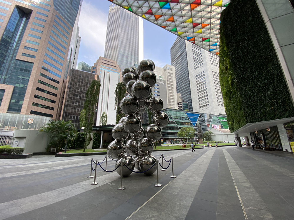 Artisitc Submission with Authorities at Raffles Place