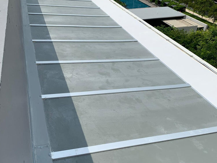 Installation of Aluminium composite panels for shade - SCDF submission