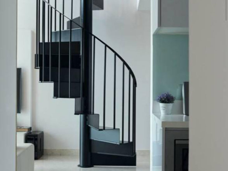 Spiral Staircase ID Design for loft condominium