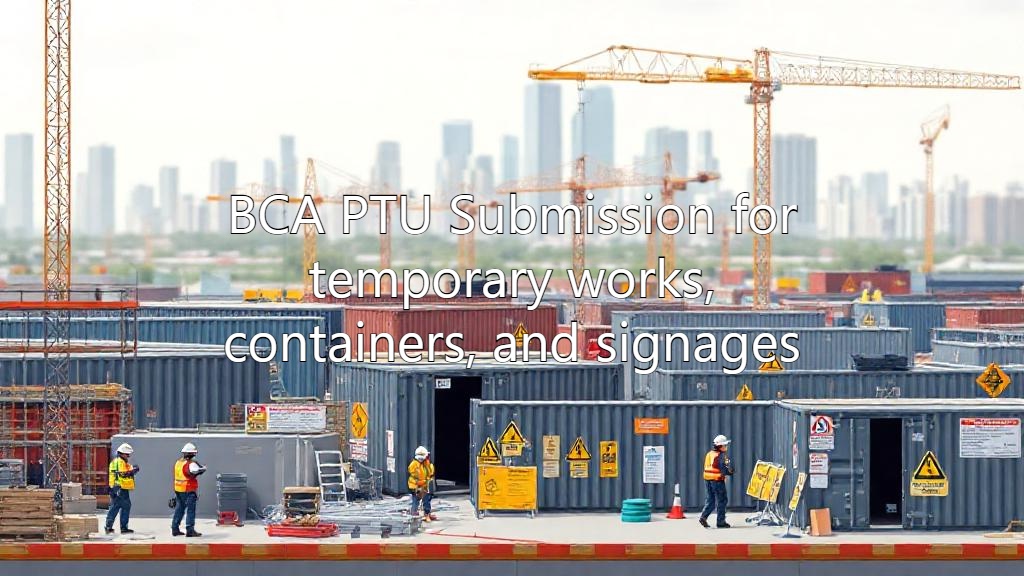 Ptu Container Example BCA PTU Submission for temporary works, containers, and signages - AEC ...