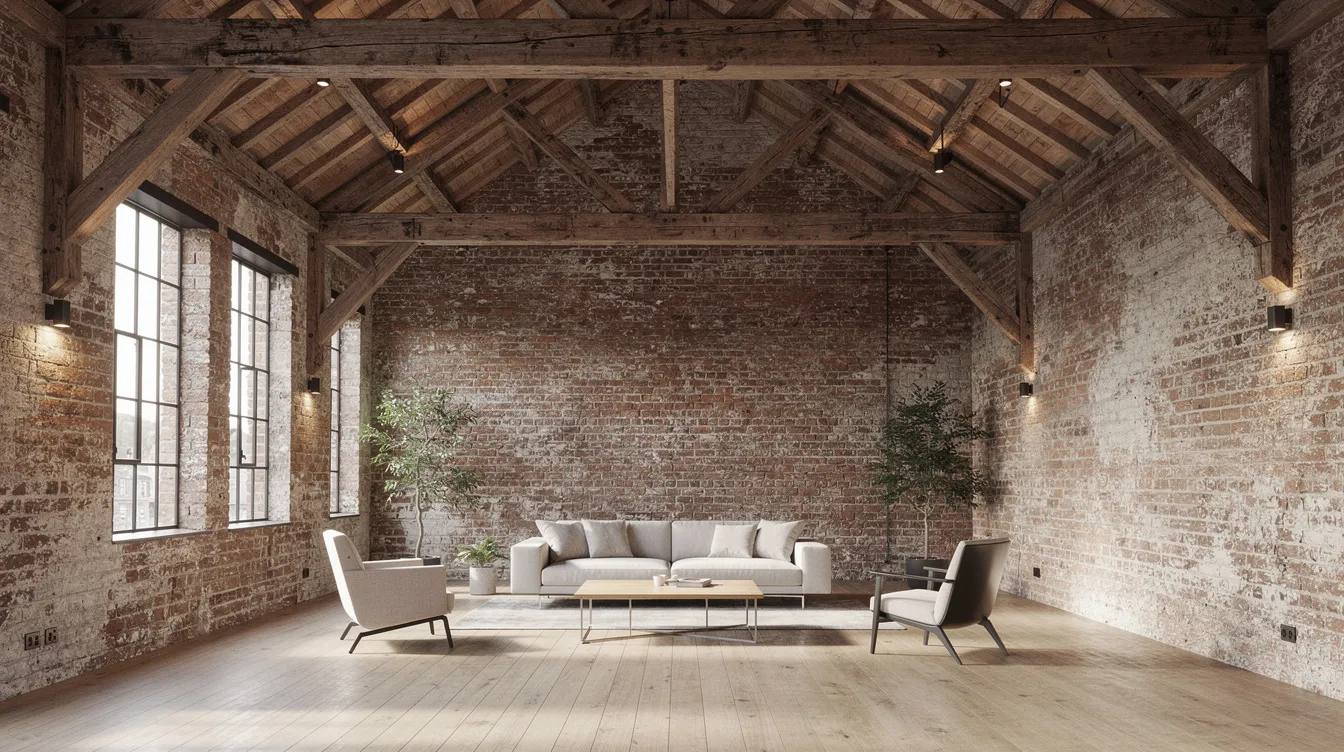 Redeveloping Conservation Buildings in Singapore: Balancing Heritage Preservation with Structural Integrity The image depicts the interior of a restored heritage building, showcasing exposed timber trusses and brick walls that highlight its architectural heritage. Modern furnishings are integrated into the space, reflecting the balance between conservation efforts and urban redevelopment in Singapore's historic districts.